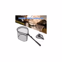 Fly Fishing Landing Net Wooden Handle Frame Catch type4