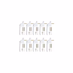 Window Handle Neoteck 10 Pcs UPVC Window Handle Double Glazing Universal Espag Window Handle White 43mm