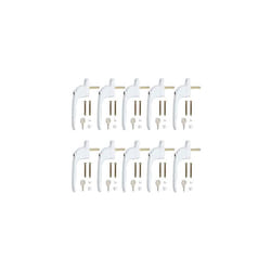 Window Handle Neoteck 10 Pcs UPVC Window Handle Double Glazing Universal Espag Window Handle White 43mm