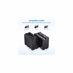 NPF970NPF960NPF930NPF950NPF550Powerextra 2 X 8800mAh Replacement Battery and Dual LCD Battery Charger Compatible with Sony Battery
