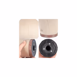 23 Inch Cork Canvas Head for Hair ExtensionLace WigsDisplay Cork Canvas Block Head Mannequin Manikin Head Wig StandHead DryerMaking Wig Drying Styling