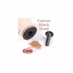 23 Inch Cork Canvas Head for Hair ExtensionLace WigsDisplay Cork Canvas Block Head Mannequin Manikin Head Wig StandHead DryerMaking Wig Drying Styling