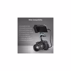 New Version SMALLRIG Camera Monitor Mount with Cold Shoe Adapter 360 Swivel and 180 Tilt Adjustable Monitor Holder with Thumbscrew Antitwist Design