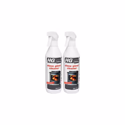 Pack of 2 x Hg Stove Glass Cleaner 500ml