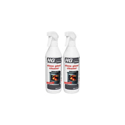 Pack of 2 x Hg Stove Glass Cleaner 500ml