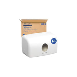 Multifold Hand Towel Dispenser 69561 x White Compact Paper Towel Dispenser