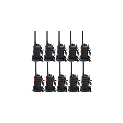 RT24 Walkie Talkie PMR446 License Free Professional Two Way Radio 16 Channels VOX Scan Monitor 2 Way Radio with USB Charger Base and Earpieces for