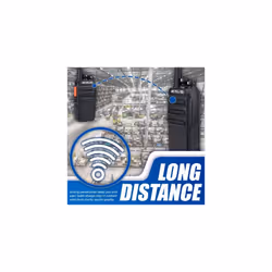 RT24 Walkie Talkie PMR446 License Free Professional Two Way Radio 16 Channels VOX Scan Monitor 2 Way Radio with USB Charger Base and Earpieces for
