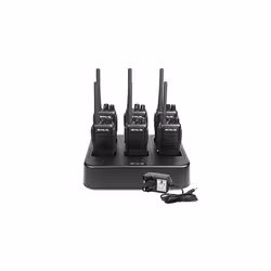 RT21 Walkie Talkie Long Range Handheld Radio with 6 Way Socket Radio Communication VOX Squelch Rechargeable Two Way Radio for ...