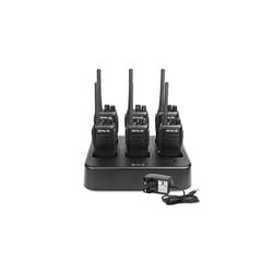 RT21 Walkie Talkie Long Range Handheld Radio with 6 Way Socket Radio Communication VOX Squelch Rechargeable Two Way Radio for Security