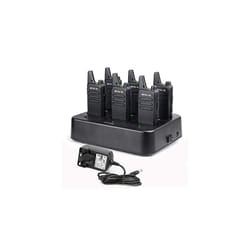 RT622 Walkie Talkie PMR446 Mini 2 Way Radio Rechargeable with 6 Way Charger Portable License Free VOX Professional Walkie Talkies for Adults School