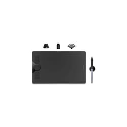 HS610 Graphics Drawing Tablet 10 x 6 Inch Graphic Tablet with Touch Ring 60 Tilt Function Compatible with Mac Windows Android Ideal for Work from Home