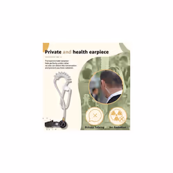 EEK009 Walkie Talkie Earpiece with PTT MIC Radio Surveillance Headset Covert Acoustic Tube Earpieces Compatible with RT668 RT619 RT617 RT618 RT24 RT27