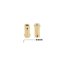 Hex Coupler 6mm Bore Motor Hex Brass Shaft Coupling Flexible Connector for Car Wheels Tires Shaft Motor 2pcs