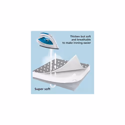 Ironing Board Cover 135x45cm Extra Thick Pad Resists Scorching and Staining Adjustable Size Iron Board Cover Elastic Edge Fit Large and Standard Iron