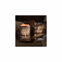 Salt Lamp Himalayan Salt Lamp Tree of Life Salt Lamp Pink Lamp with Retro Metal Basket Dimmer Cord 15W Bulbs Unique Gift for Christmas Birthday