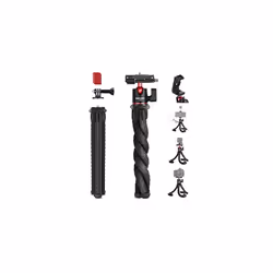 Camera Flexible Travel Tripod with Remote Shutter Mount Adapter for Hero 11 10 9 8 Hidden Phone Holder with Cold Shoe 14 Scre ...