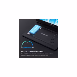 179 Portable DVD Player with 156 Large HD Swivel Screen 6 Hour Rechargeable Battery Support USBSD CardSync TVMultiple Disc Formats High Volume Speaker