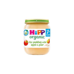 Rice Pudding with Apple Pear Baby Food Jar 7 Months 6 x 160g
