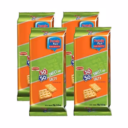 Britannia 50-50 Biscuits 372g - Pack of 4
