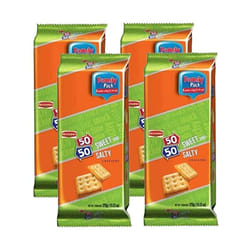 Britannia 50-50 Biscuits 372g - Pack of 4