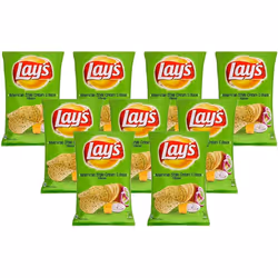 Lays American Cream & Onion 50g - Pack of 9