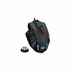 Redragon M908 Impact RGB LED MMO Mouse with Side Buttons Optical Wired Gaming Mouse with 12,400DPI, High Precision, 20 Progra ...