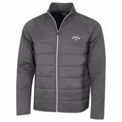 Callaway Golf Mens 2022 Wind Resistant Puffer Full Zip Padded Jacket - 4XL, Quiet Shade