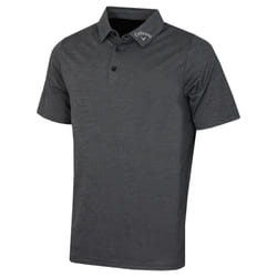 Callaway Golf Mens Classic Jacquard Stretch Moisture Wicking Polo Shirt - L, Caviar