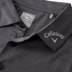 Callaway Golf Mens Classic Jacquard Stretch Moisture Wicking Polo Shirt - XXXL, Caviar