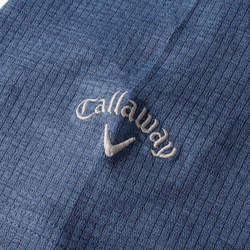 Callaway Golf Mens Classic Jacquard Stretch Moisture Wicking Polo Shirt - L, Peacoat
