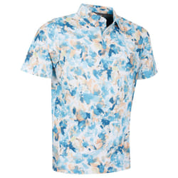 Callaway Golf Mens 2023 X-Ray Floral Stretch Fabric Sustainable Polo Shirt - S, Bright White