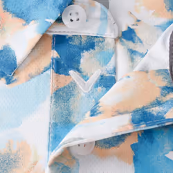 Callaway Golf Mens 2023 X-Ray Floral Stretch Fabric Sustainable Polo Shirt - S, Bright White