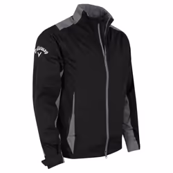 Callaway Golf Mens Stormlite II Waterproof Swing Tech Adjustable Jacket - XL, Caviar