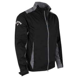 Callaway Golf Mens Stormlite II Waterproof Swing Tech Adjustable Jacket - XL, Caviar