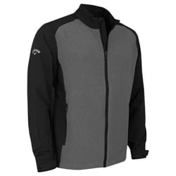 Callaway Golf Mens 2024 Full Zip Windproof Water Resistant Colour Block Jacket - XXL, Medium Grey Heather