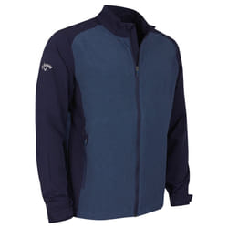 Callaway Golf Mens Full Zip Windproof Water Resistant Colour Block Jacket - M, Peacoat Heather