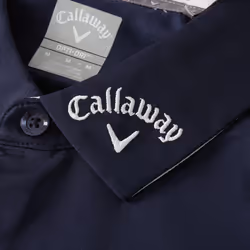 Callaway Golf Mens Chev Odyssey Moisture Wicking Recycled Polo Shirt - L, Peacoat