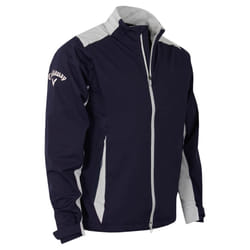 Callaway Golf Mens Stormlite II Waterproof Swing Tech Adjustable Jacket - M, Peacoat/Pearl Blue