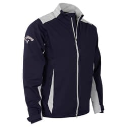 Callaway Golf Mens Stormlite II Waterproof Swing Tech Adjustable Jacket - XL, Peacoat/Pearl Blue