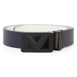 Callaway Golf Mens 2024 Reversible Leather Cut To Fit Chev Logo Buckle Belt - One Size, Peacoat