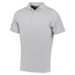 Callaway Golf Mens 2024 Classic Jacquard Stretch Moisture Wicking Polo Shirt - M, Gray Dawn