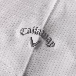 Callaway Golf Mens 2024 Classic Jacquard Stretch Moisture Wicking Polo Shirt - M, Gray Dawn