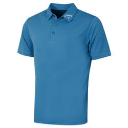 Callaway Golf Mens Ace Micro Texture OptiDri SwingTech Polo Shirt - M, Vallarta Blue