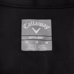 Callaway Golf Mens Ace Micro Texture OptiDri SwingTech Polo Shirt - L, Caviar