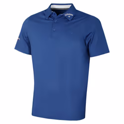 Callaway Golf Mens Chev Odyssey Moisture Wicking Recycled Polo Shirt - S, Galaxy Blue