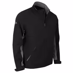Callaway Golf Mens Premium SwingTech Water Resistant Golf Wind Jacket - L, Caviar