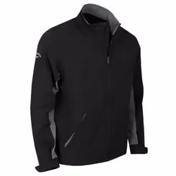 Callaway Golf Mens Premium SwingTech Water Resistant Golf Wind Jacket - XXL, Caviar