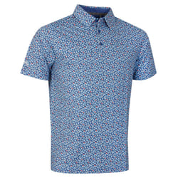 Callaway Golf Mens 2024 Polaroid Confetti SwingTech Stretch Golf Polo Shirt - S, Galaxy Blue