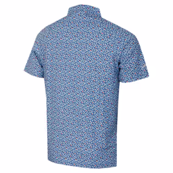 Callaway Golf Mens 2024 Polaroid Confetti SwingTech Stretch Golf Polo Shirt - S, Galaxy Blue